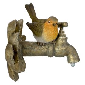 Wall Hang - Robin On Garden Tap